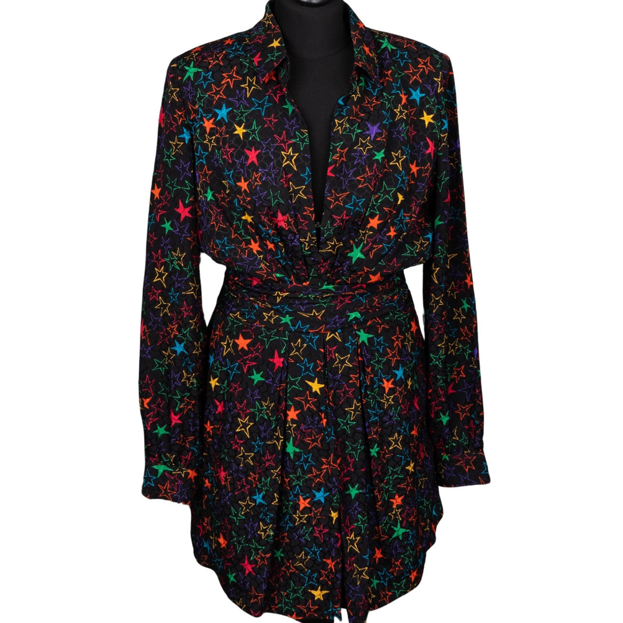 Saint Laurent Silk Star Dress (F40 / D38)