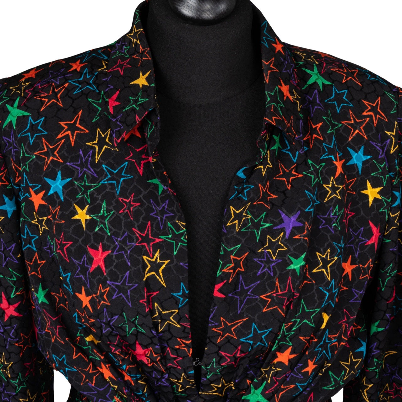 Saint Laurent Silk Star Dress (F40 / D38)