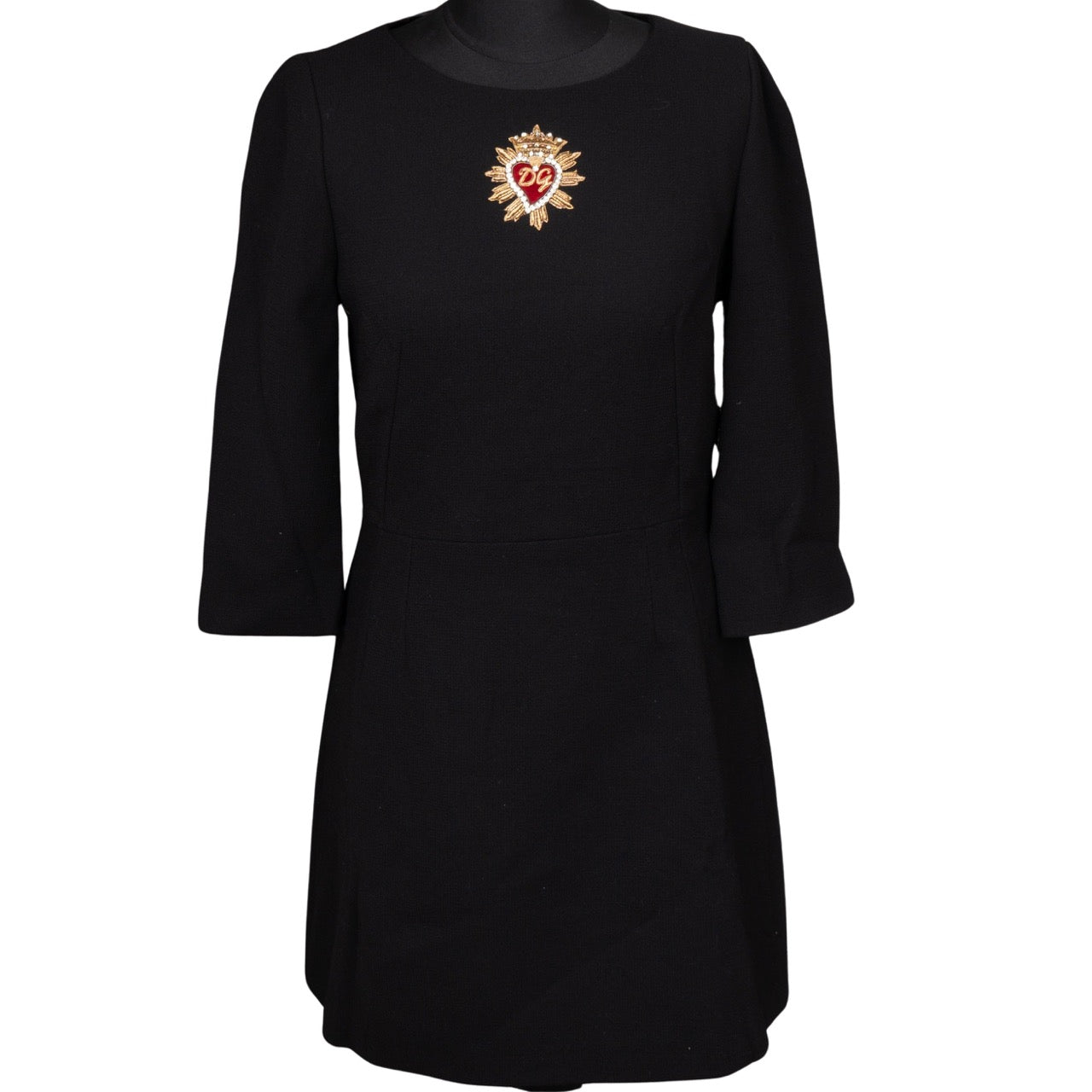 Dolce & Gabanna Wool D & G Blazon Dress (D38 / IT44)