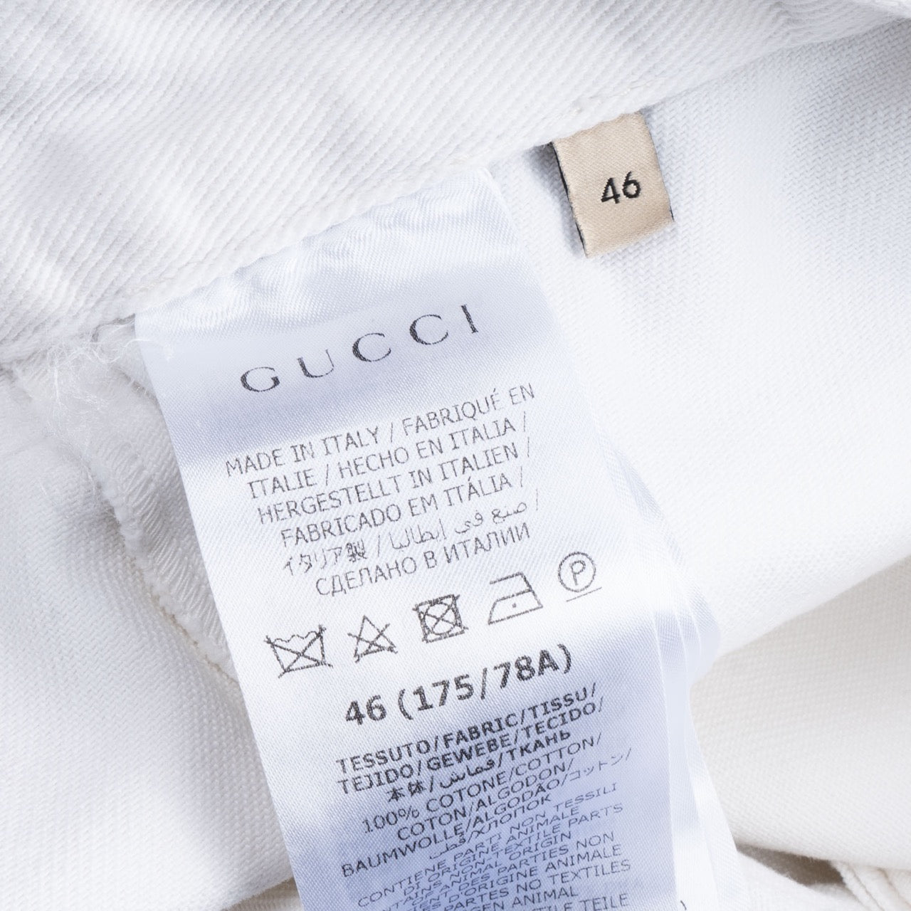 Gucci White Horsebit Jeans Skirt (D38 / IT46)