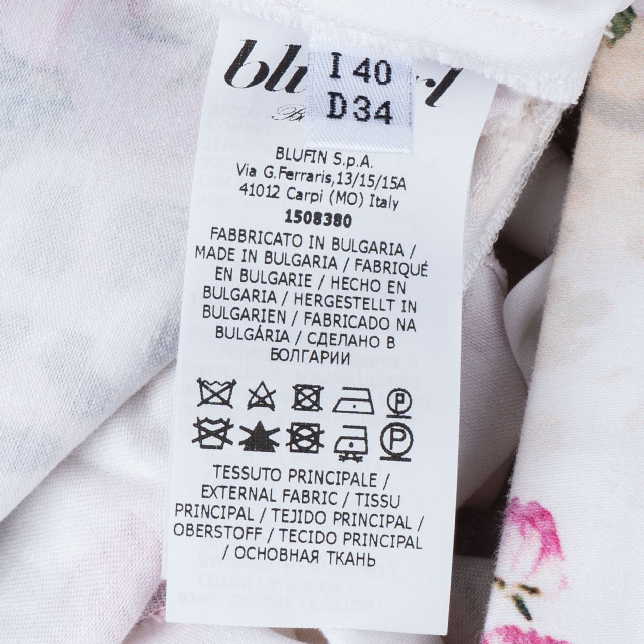 Blugirl Blumarine Floral Cotton Pants (D34 / IT40)