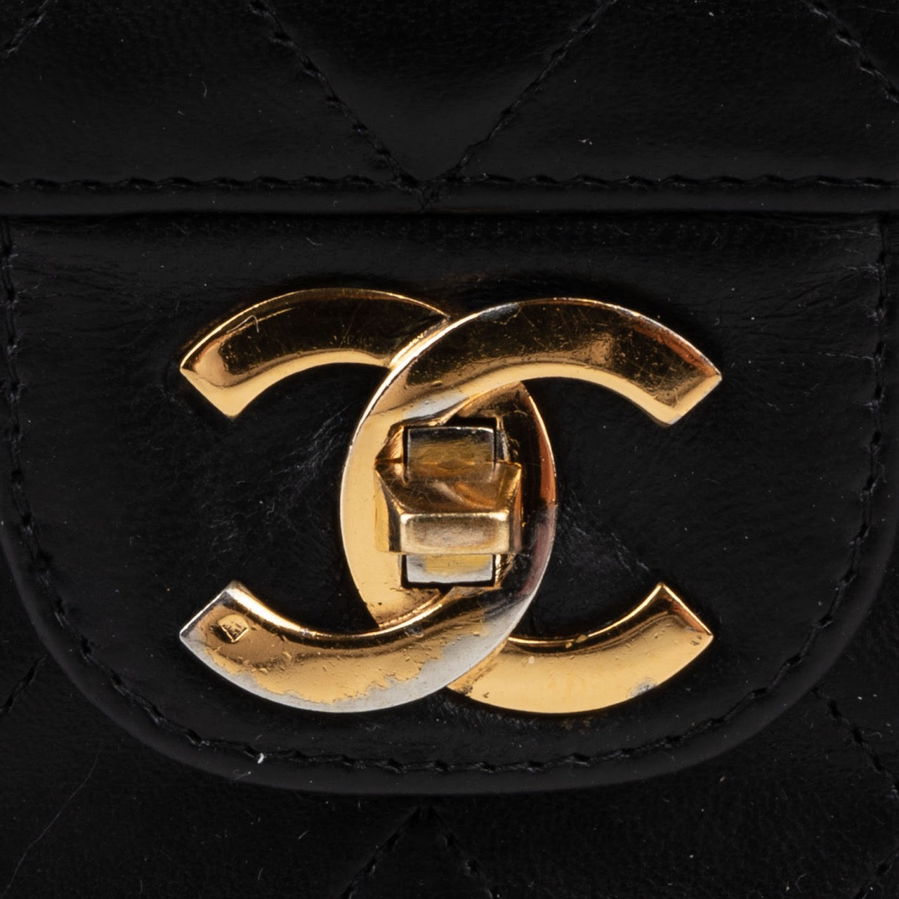 Chanel Quilted Lambskin 24K Gold Double Flap Bag