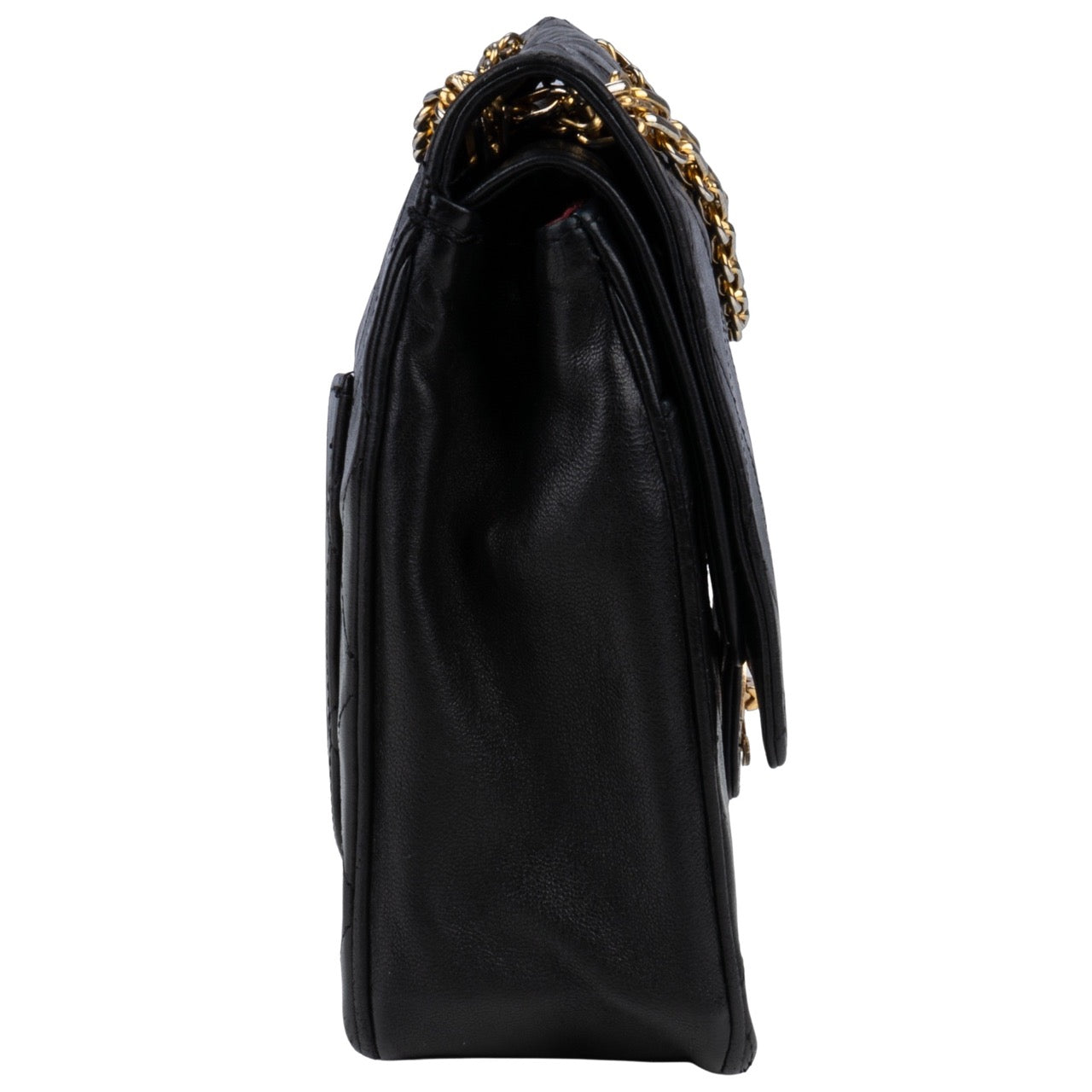 Chanel Quilted Lambskin 24K Gold Double Flap Bag