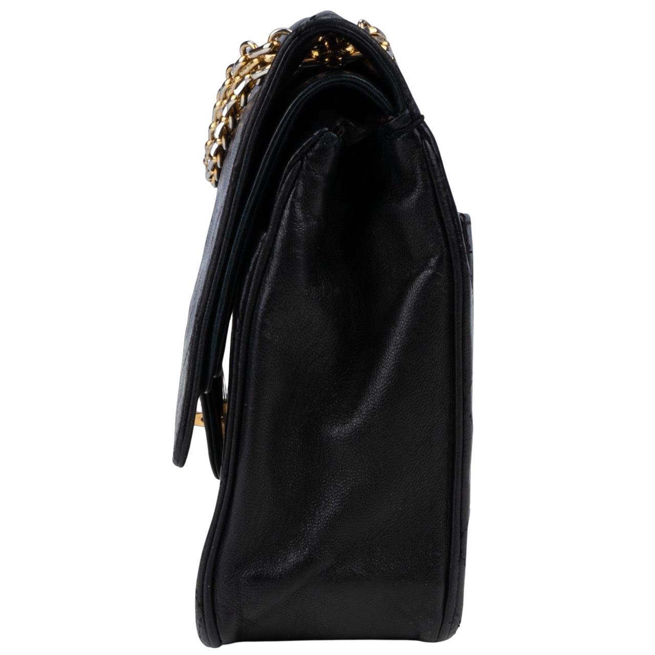 Chanel Quilted Lambskin 24K Gold Double Flap Bag