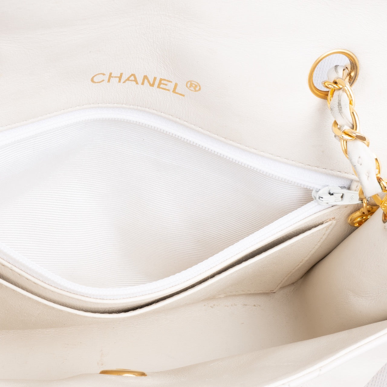 Chanel Quilted Lambskin 24K Gold Single Crossbody Flap Bag
