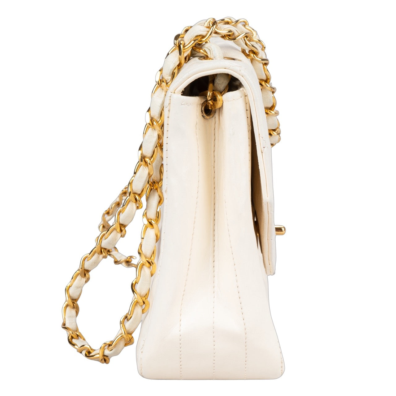 Chanel Quilted Lambskin 24K Gold Single Crossboy Flap Bag