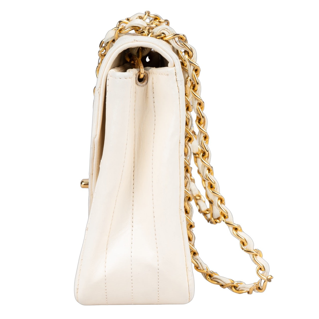 Chanel Quilted Lambskin 24K Gold Single Crossboy Flap Bag