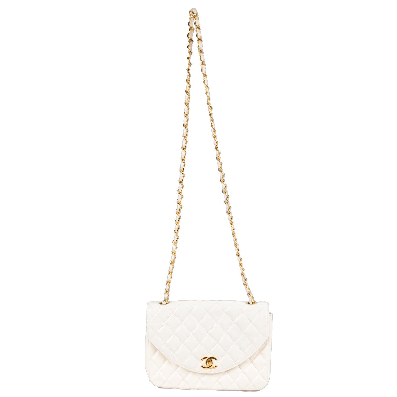 Chanel Quilted Lambskin 24K Gold Single Crossboy Flap Bag