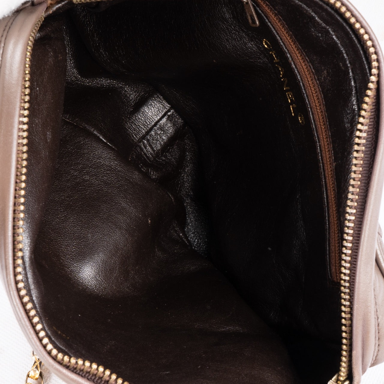 Chanel Quilted Lambskin 24K Gold Camera Crossbody Flap Bag