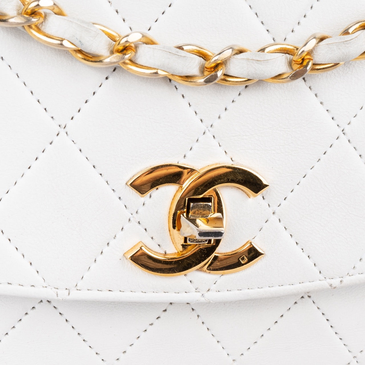 Chanel Quilted Lambskin 24K Gold Single Flap Bag
