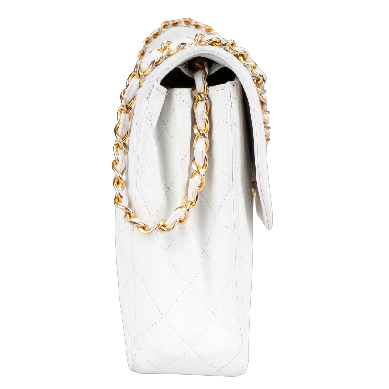 Chanel Quilted Lambskin 24K Gold Single Flap Bag