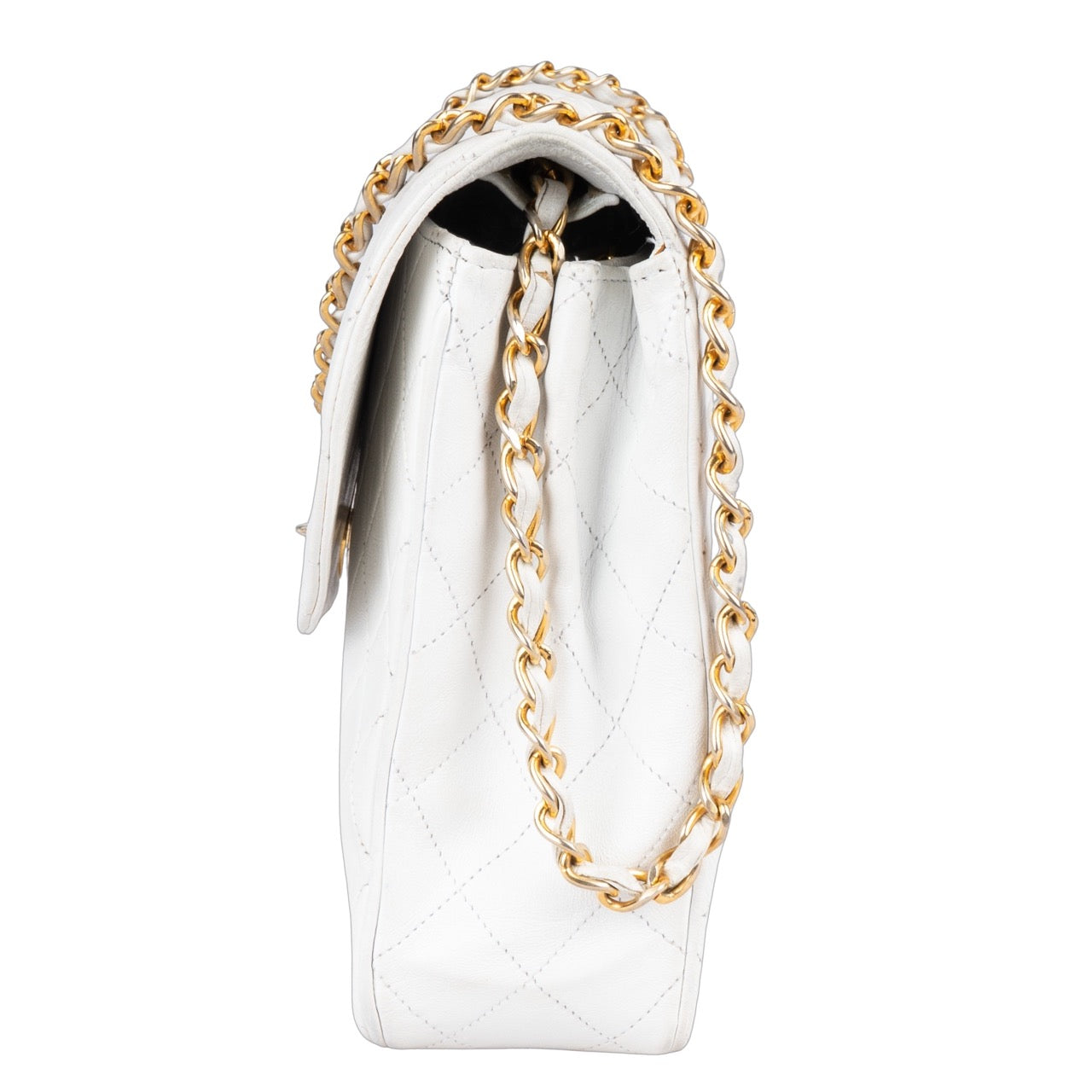 Chanel Quilted Lambskin 24K Gold Single Flap Bag