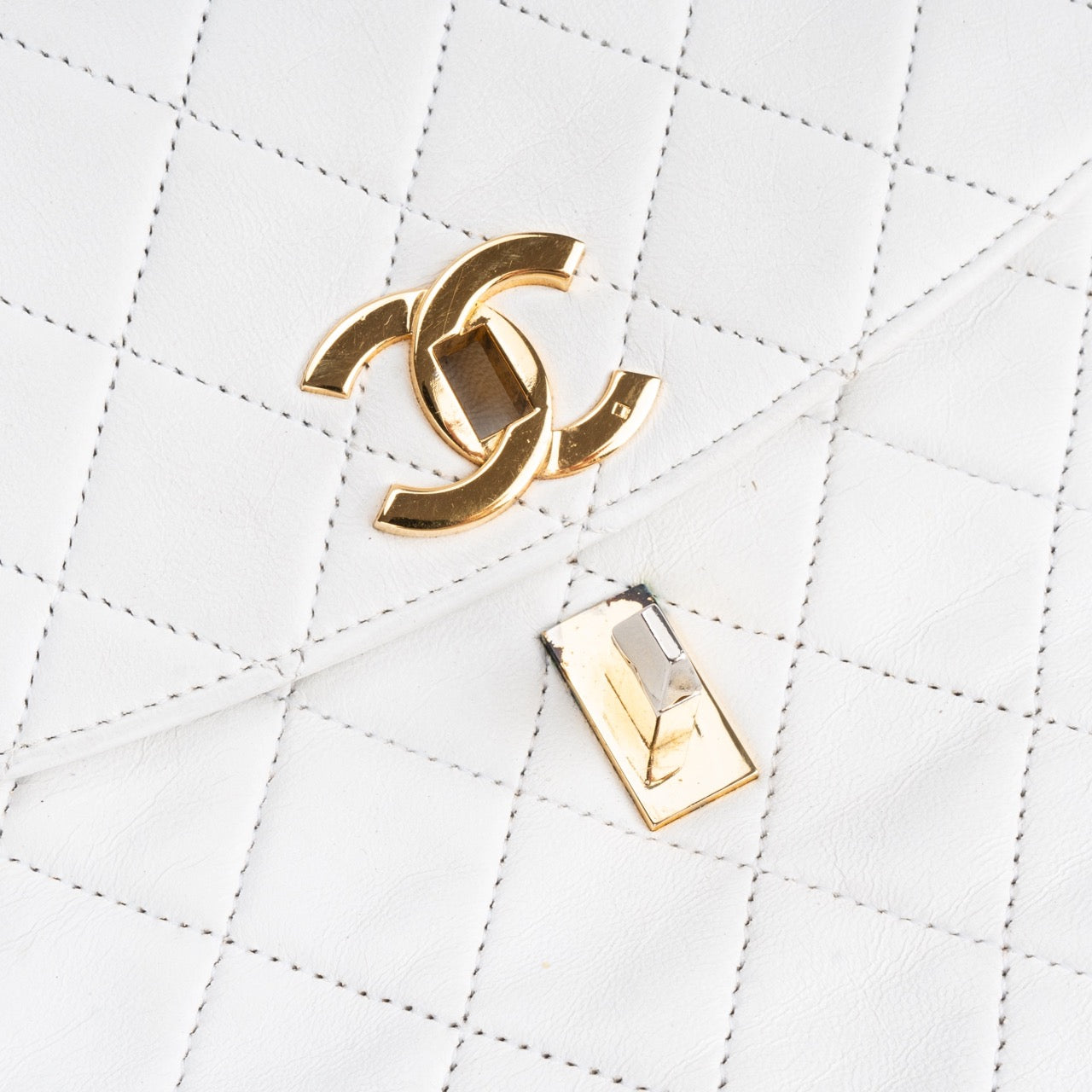 Chanel Quilted Lambskin 24K Gold Single Flap Bag