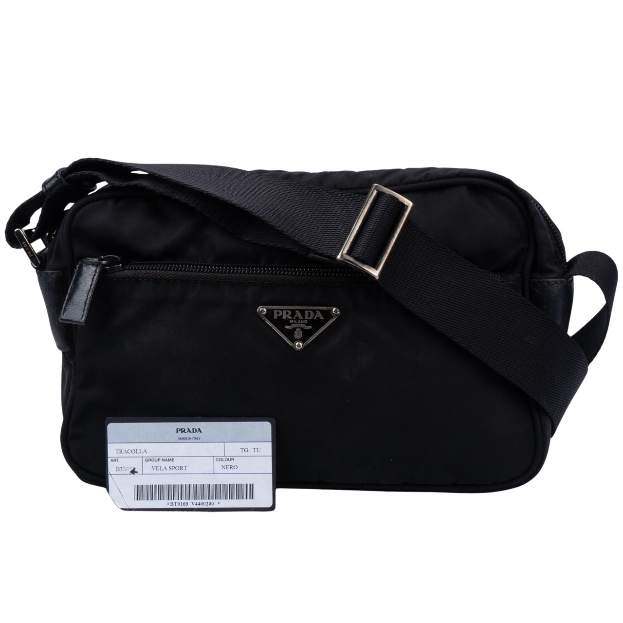 Prada Triangle Nylon Crossbody Bag