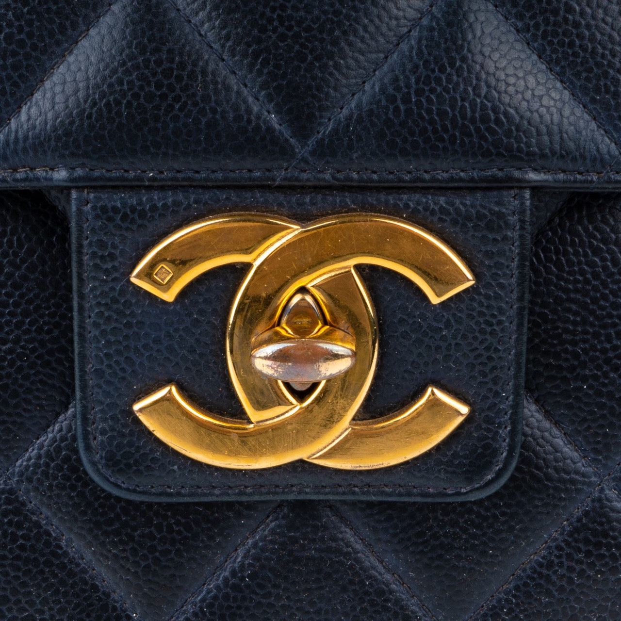 Chanel Quilted Lambskin 24K Gold Business Bag