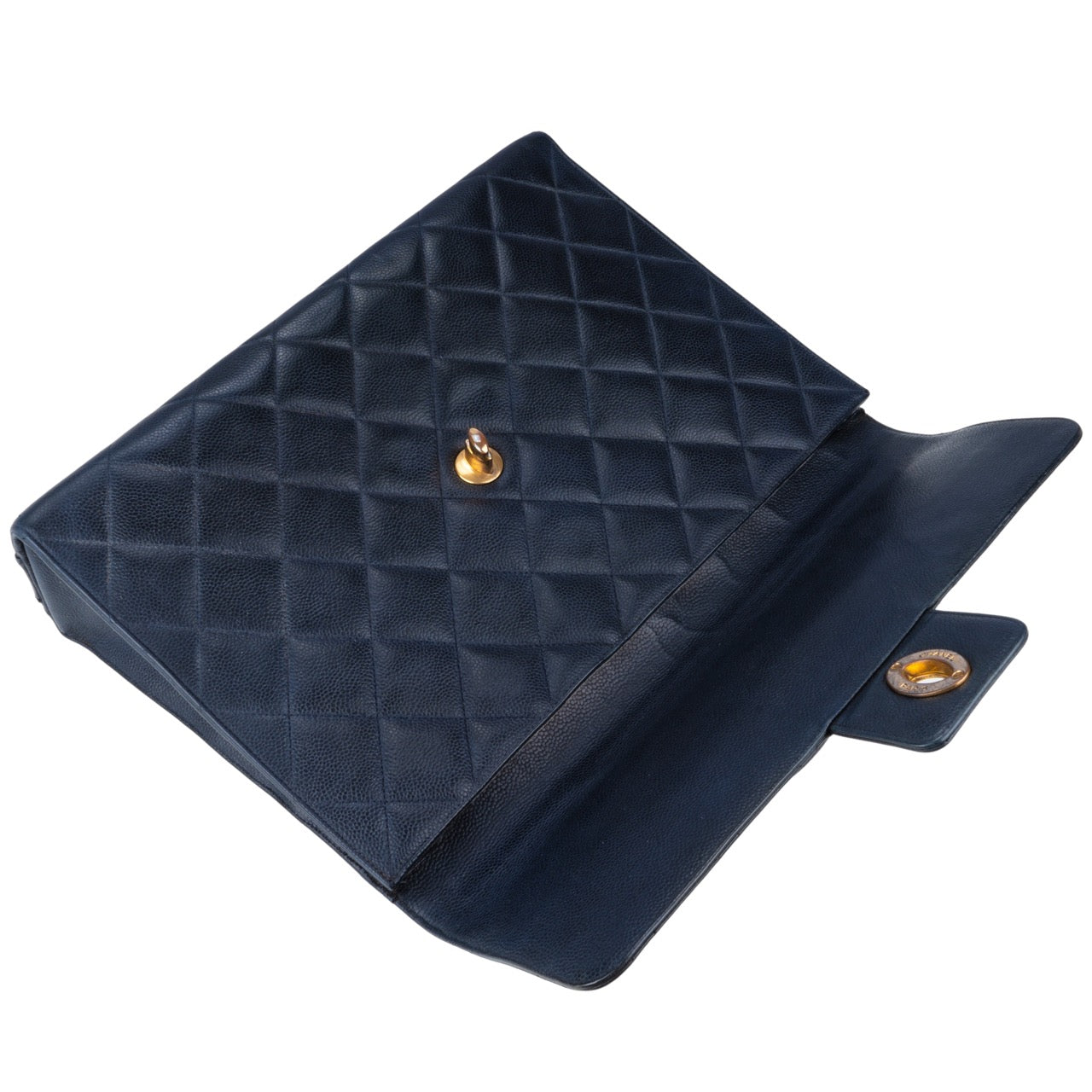 Chanel Quilted Lambskin 24K Gold Business Bag