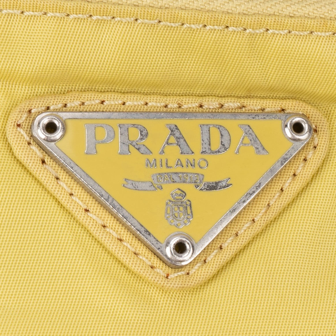 Prada Triangle Neon Nylon Crossbody Side Bag