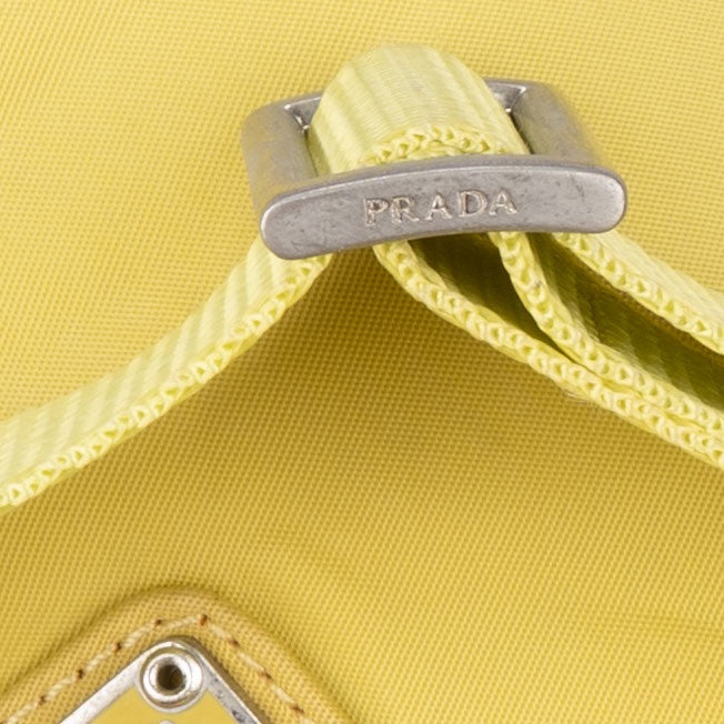 Prada Triangle Neon Nylon Crossbody Side Bag