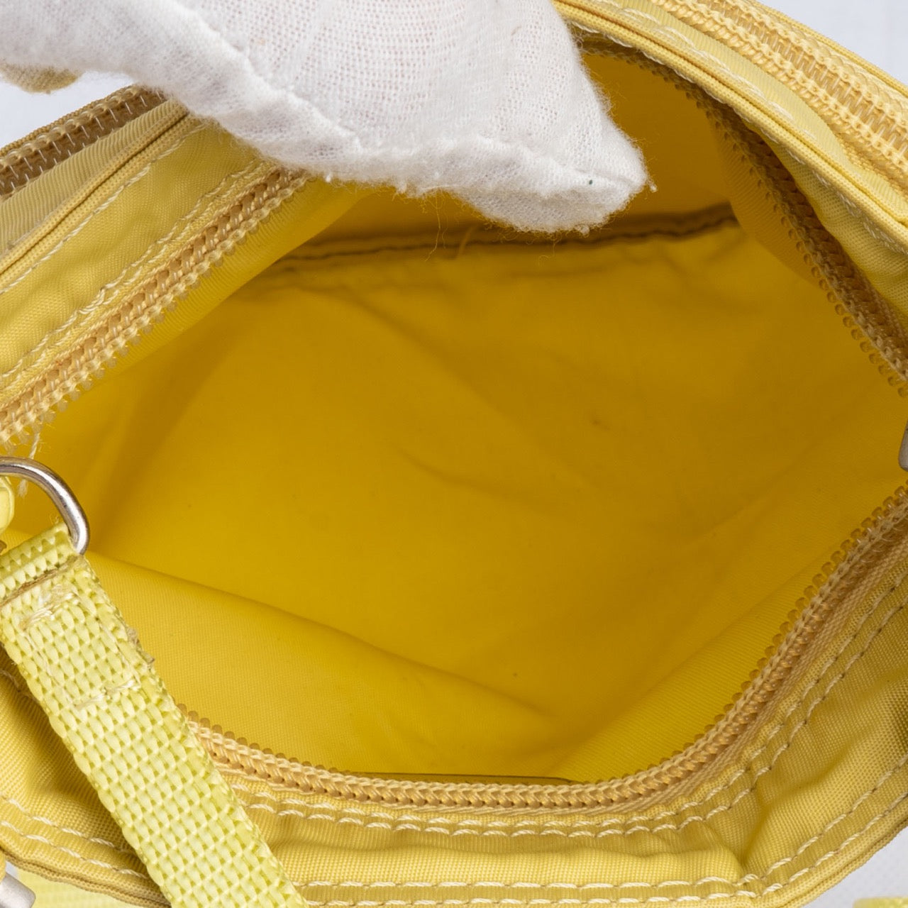 Prada Triangle Neon Nylon Crossbody Side Bag