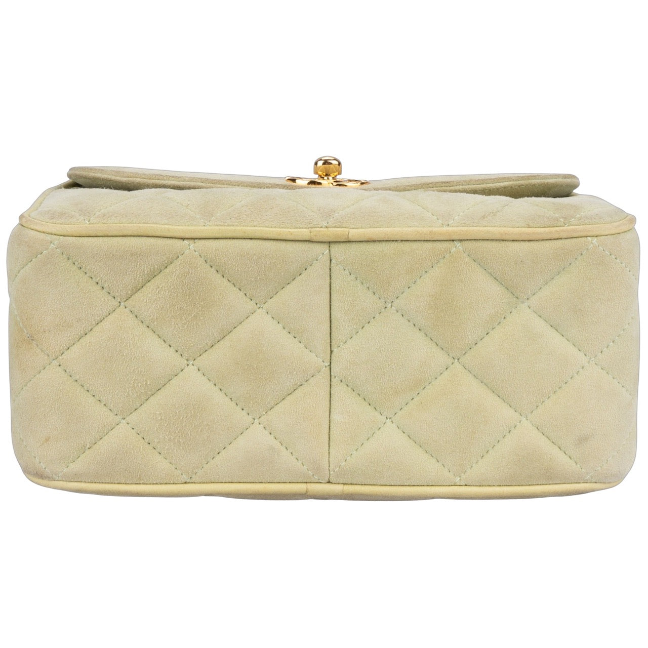 Chanel Suede Mini Mint Crossbody Bag