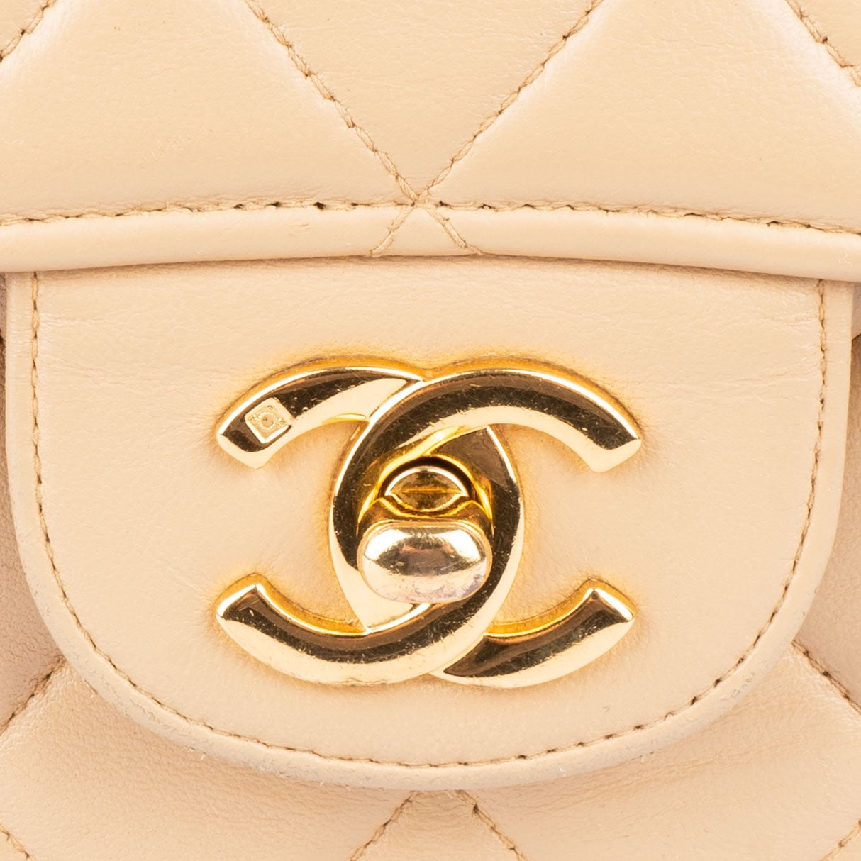 Chanel Quilted Lambskin 24K Gold Two Face Flap Bag