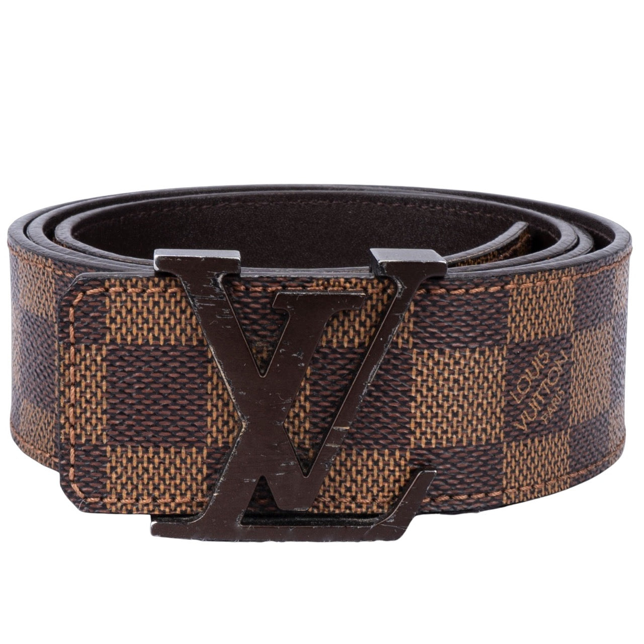 Louis Vuitton Damier Ebene Leather Belt