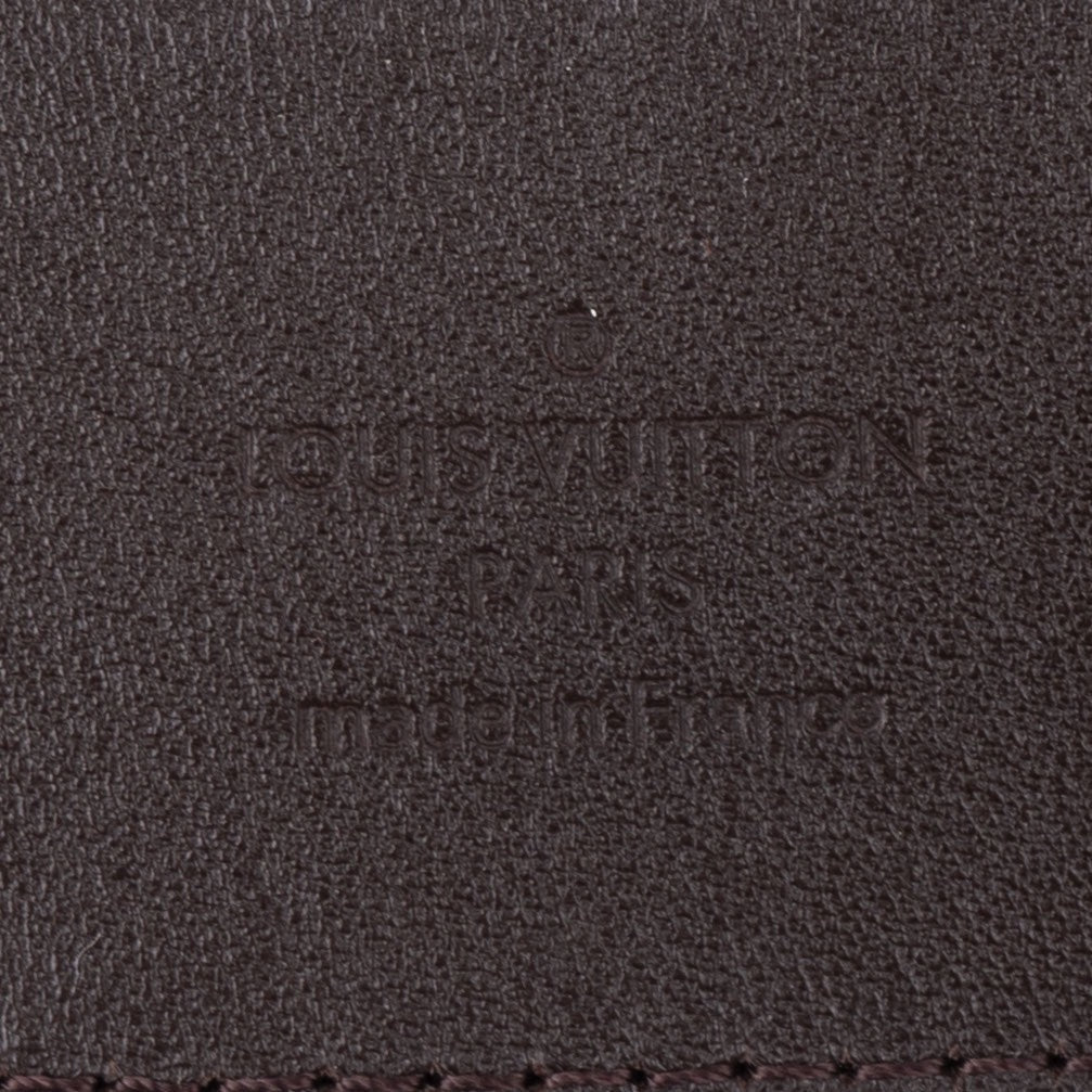 Louis Vuitton Damier Ebene Leather Belt