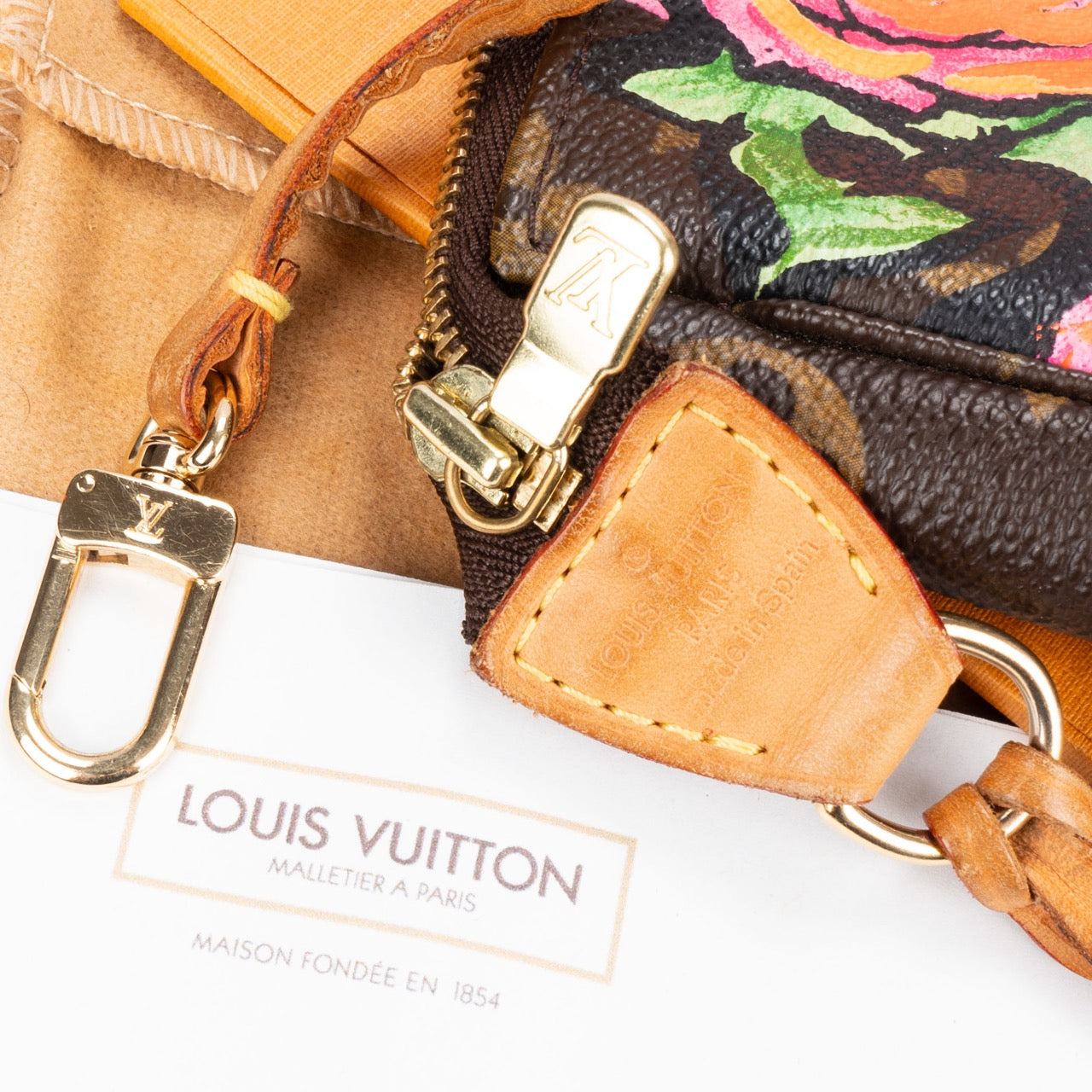 Louis Vuitton Roses By Stephen Sprouse Monogram Pochette Accessoires
