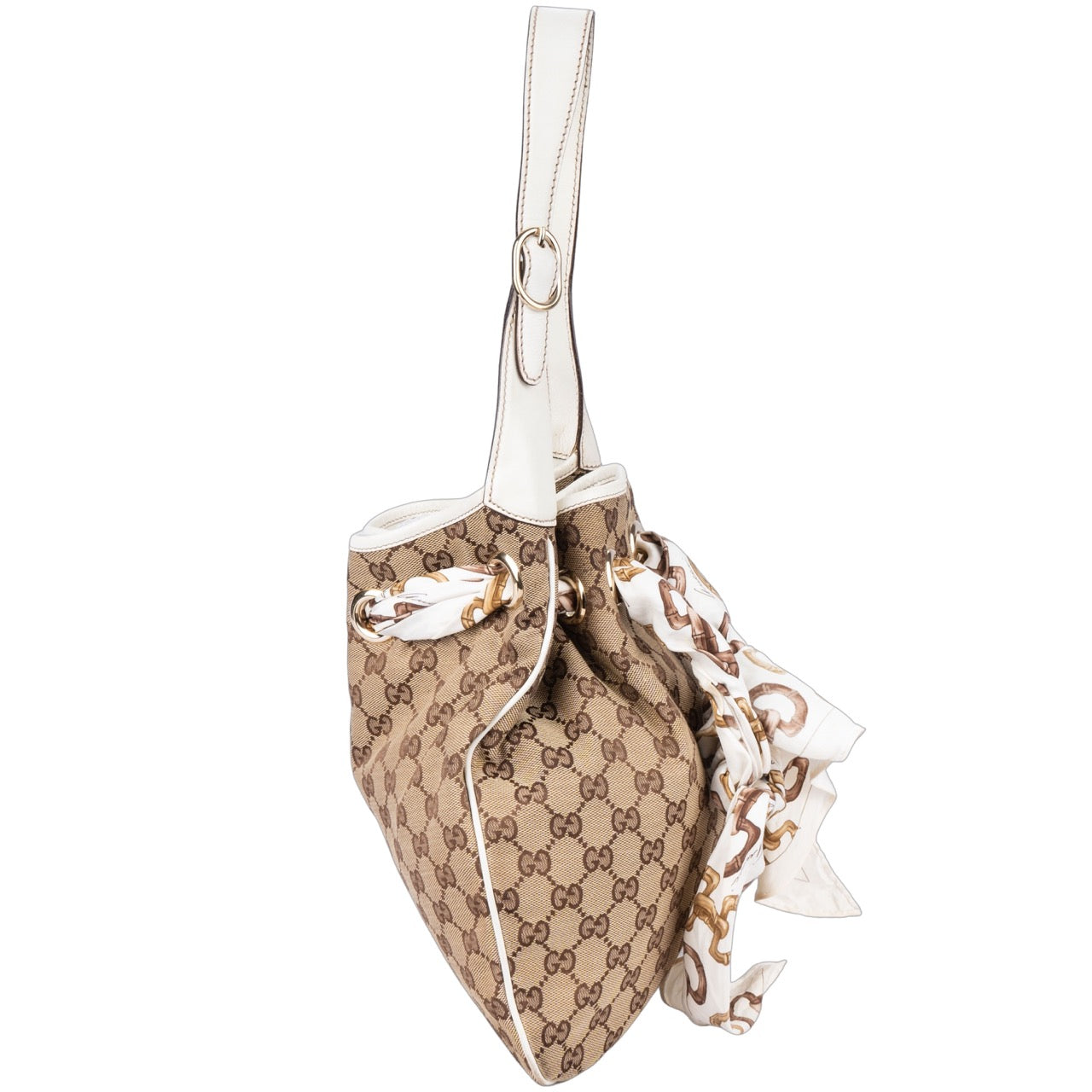 Gucci Canvas Monogram Positiano Shoulder Bag