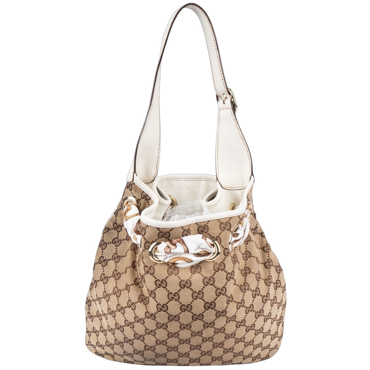Gucci Canvas Monogram Positiano Shoulder Bag