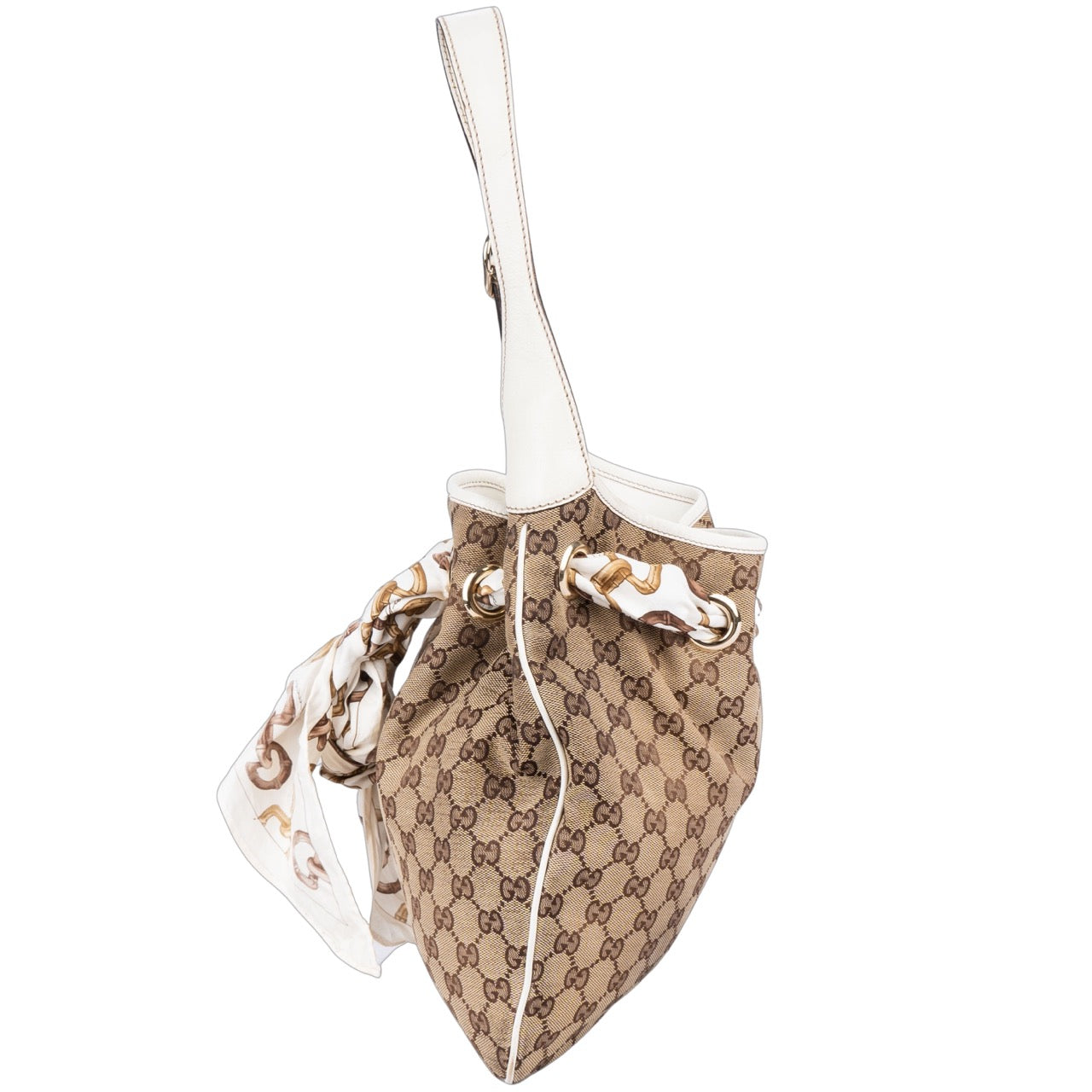 Gucci Canvas Monogram Positiano Shoulder Bag