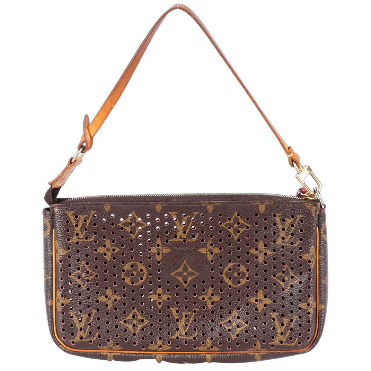 Louis Vuitton Perforated Canvas Monogram Pochette Bag