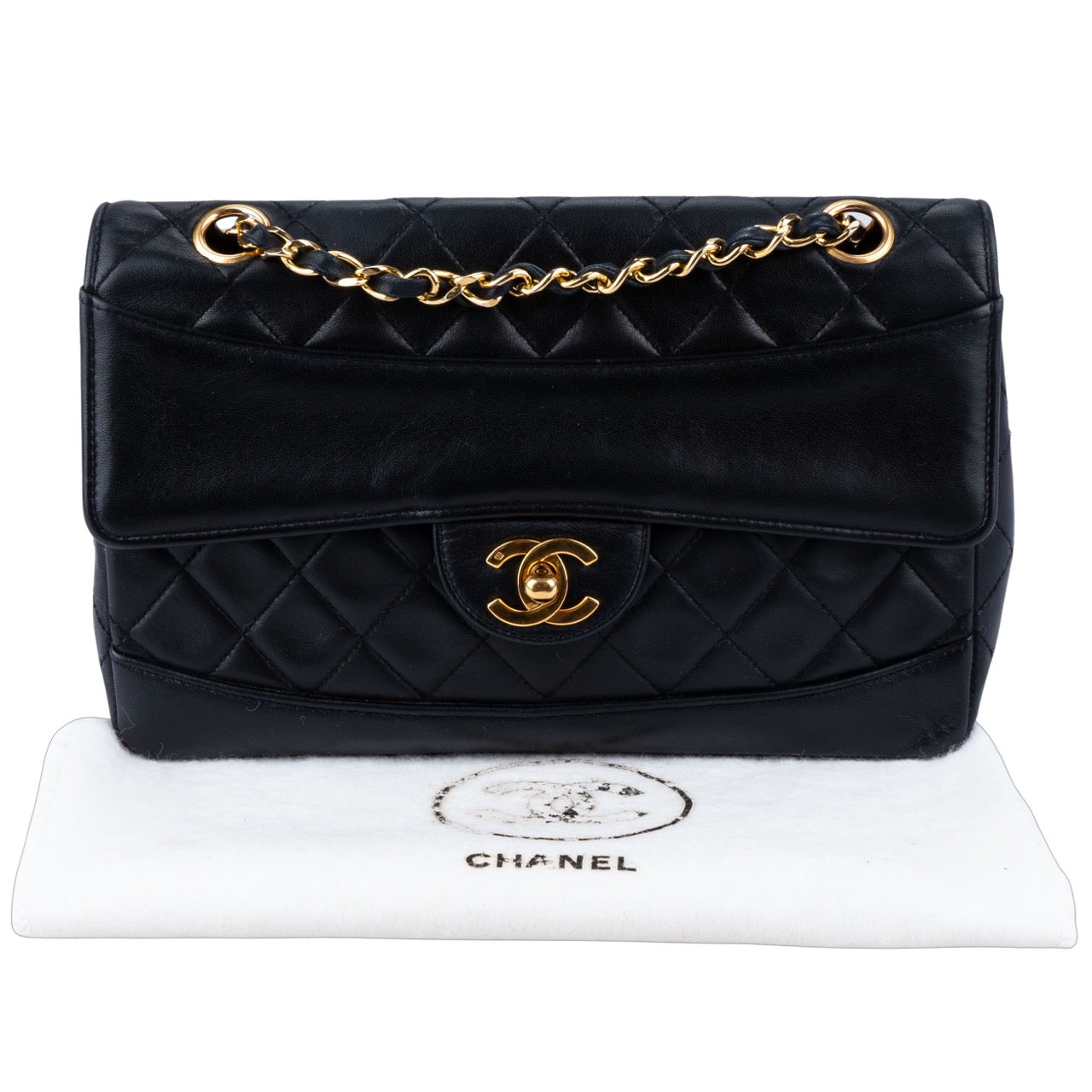 Chanel Quilted Lambskin 24K Gold Single Crossbody Bag