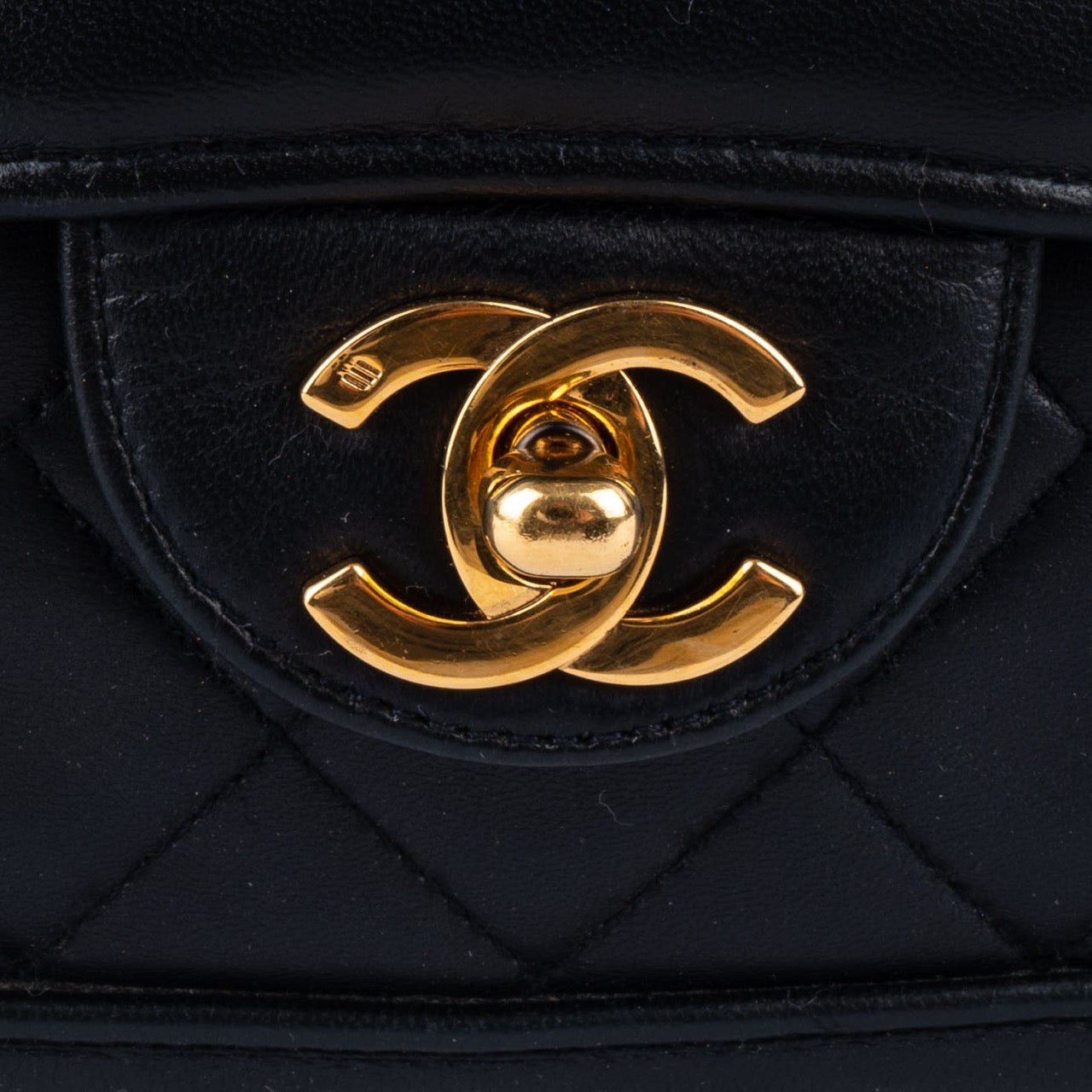 Chanel Quilted Lambskin 24K Gold Single Crossbody Bag