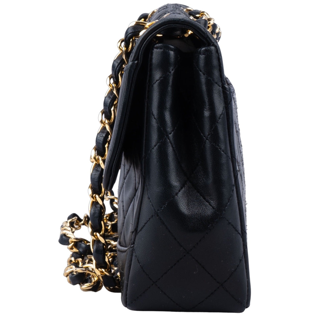 Chanel Quilted Lambskin 24K Gold Single Crossbody Bag