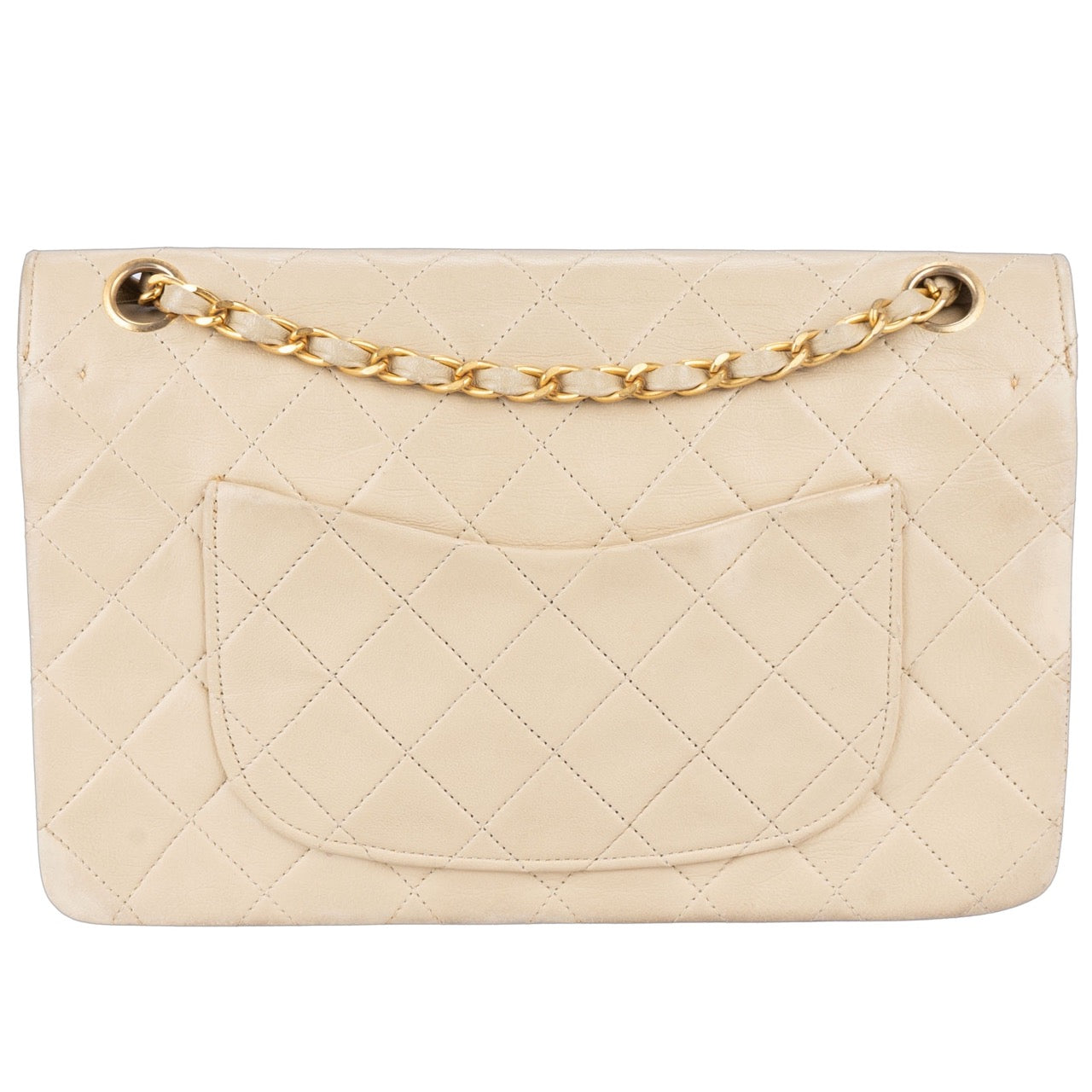 Chanel Quilted Lambskin 24K Gold Double Flap Bag