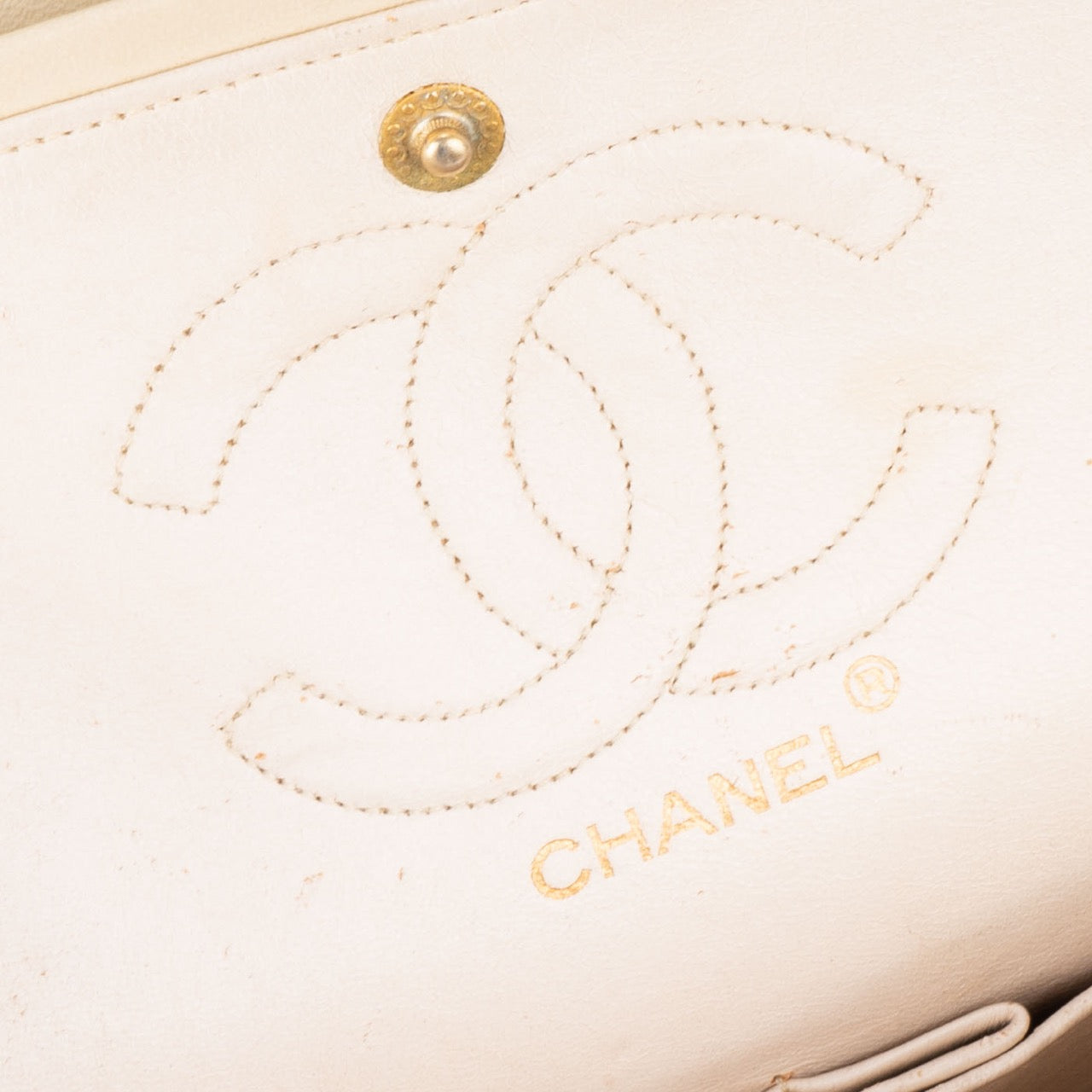Chanel Quilted Lambskin 24K Gold Double Flap Bag