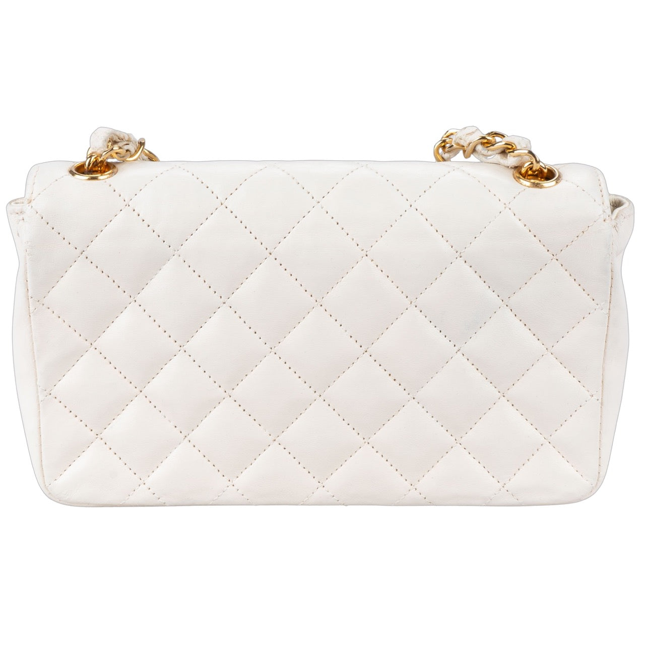Chanel Quilted Lambskin 24K Gold Single Flap Crossbody Bag