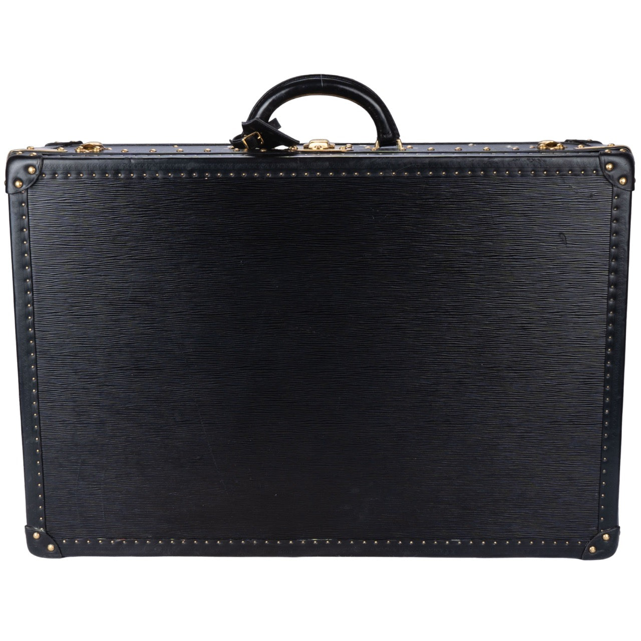 Louis Vuitton Epi Leather Noir Alzer 65 Trunk Koffer