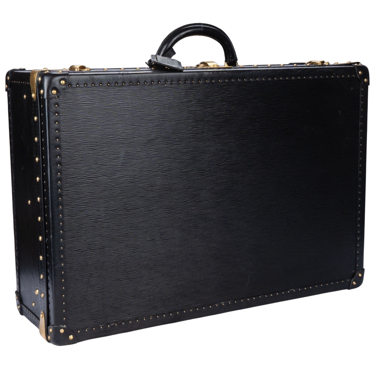 Louis Vuitton Epi Leather Noir Alzer 65 Trunk Koffer