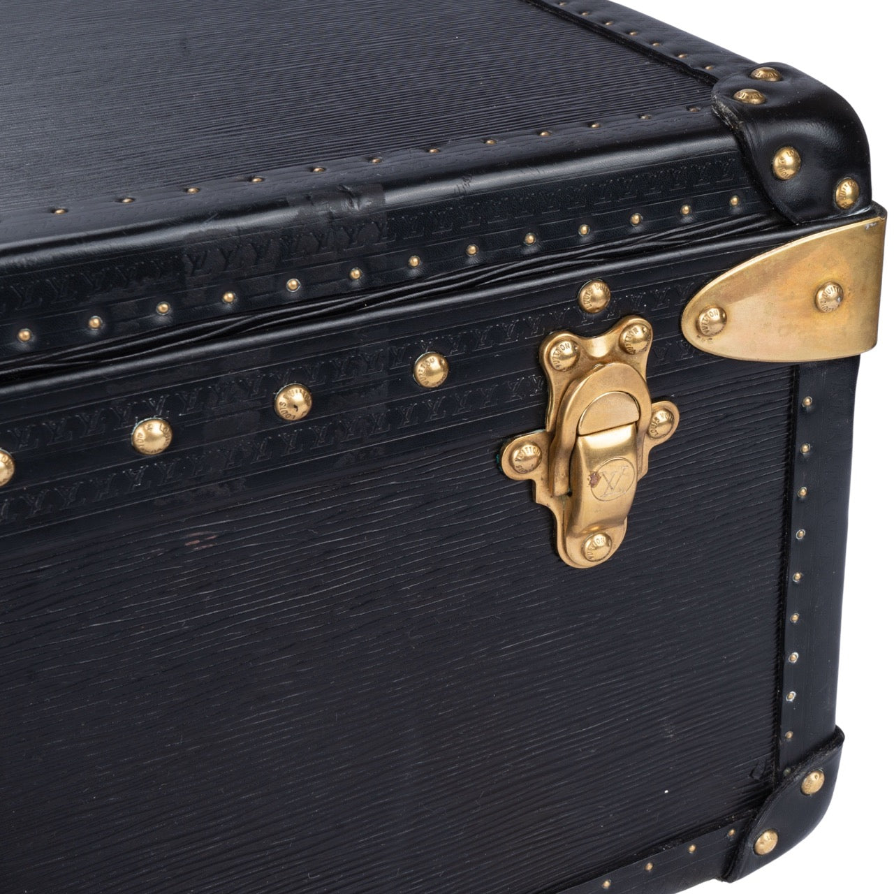 Louis Vuitton Epi Leather Noir Alzer 65 Trunk Koffer
