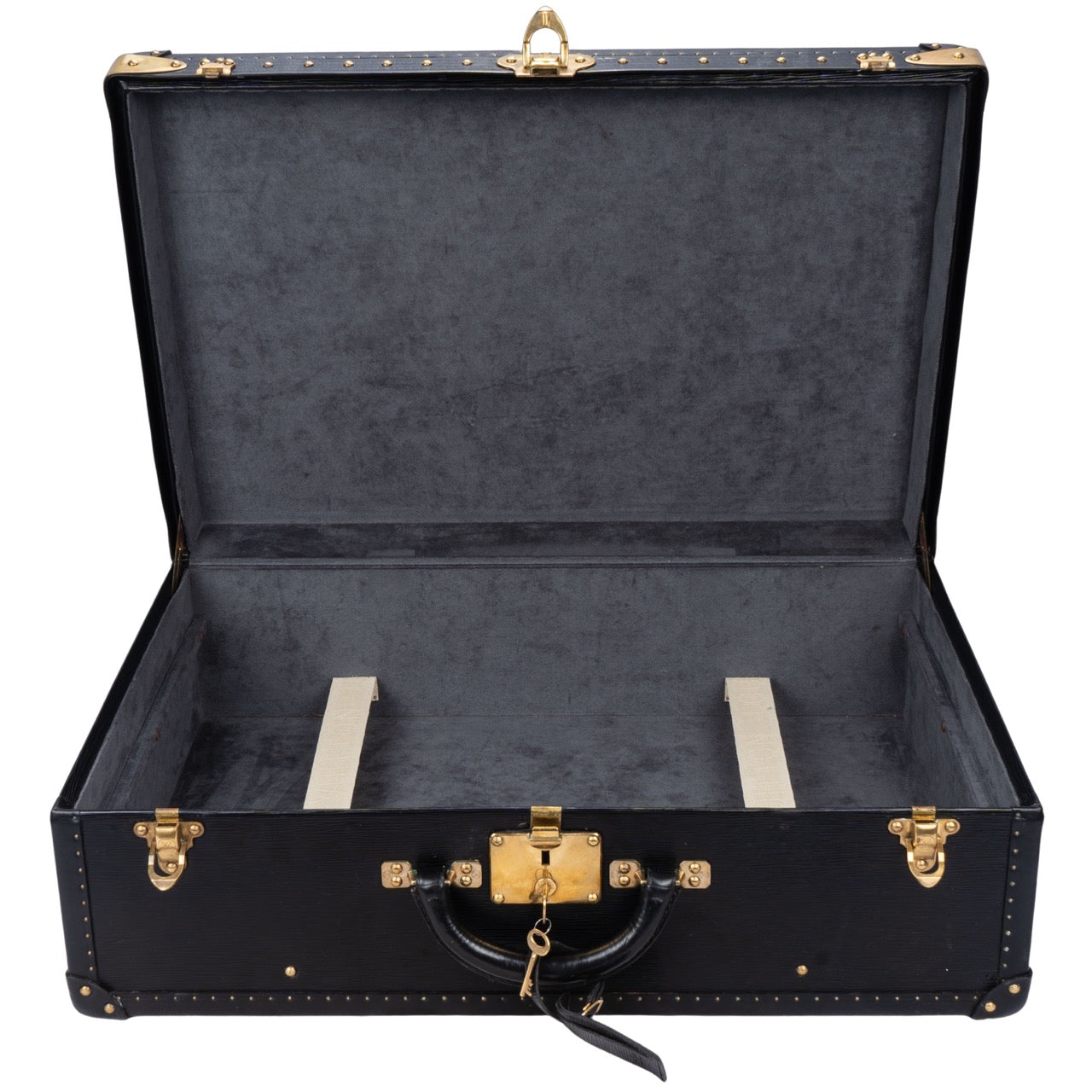 Louis Vuitton Epi Leather Noir Alzer 65 Trunk Koffer