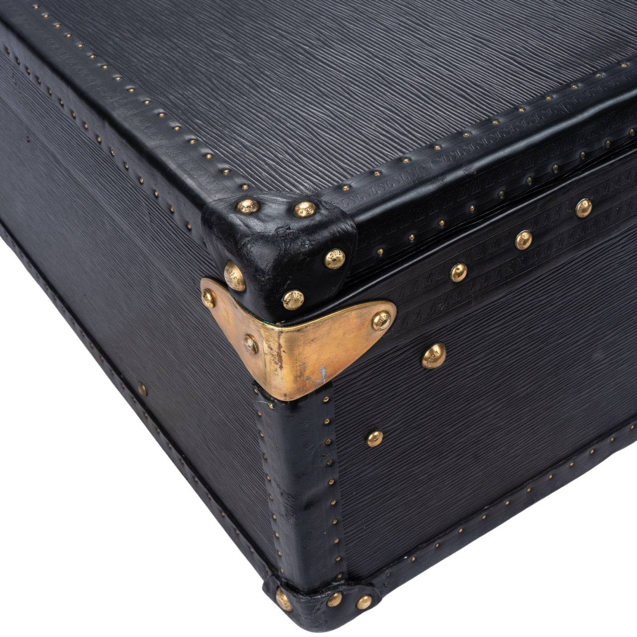 Louis Vuitton Epi Leather Noir Alzer 65 Trunk Koffer