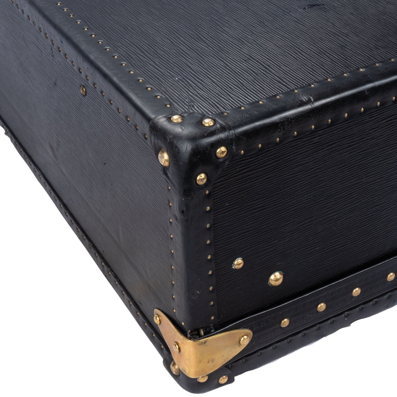 Louis Vuitton Epi Leather Noir Alzer 65 Trunk Koffer