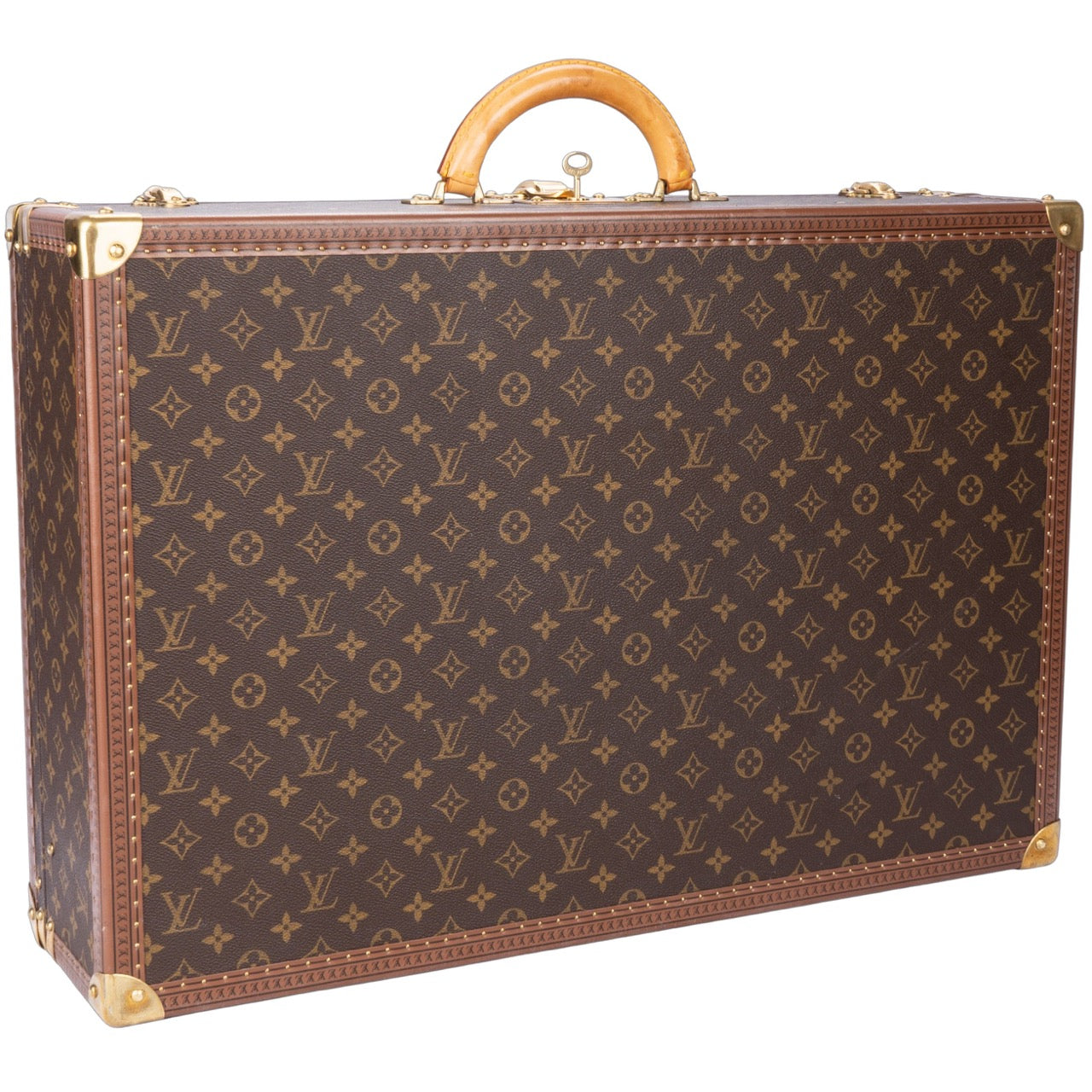 Louis Vuitton Canvas Monogram Bisten 65 Trunk Koffer