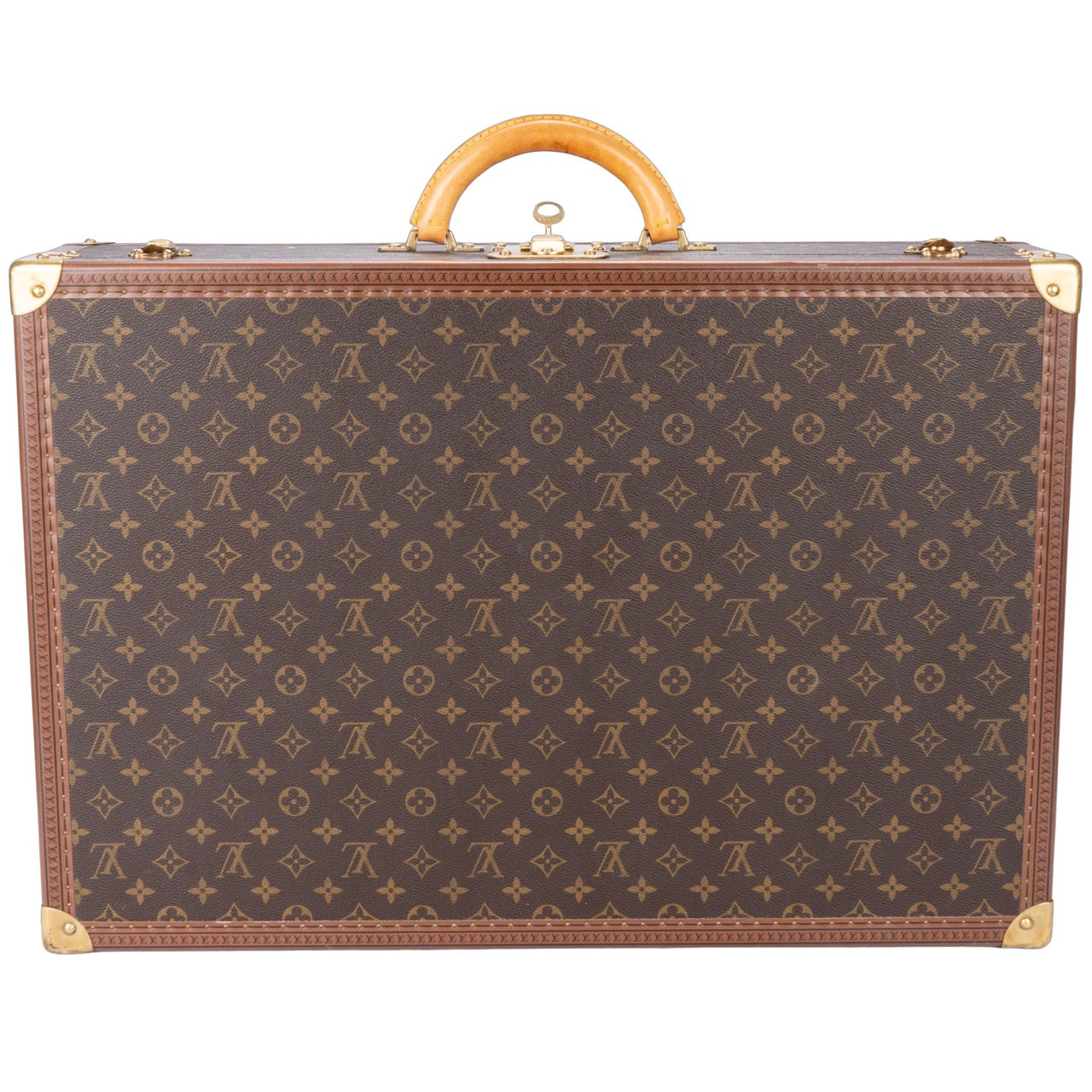 Louis Vuitton Canvas Monogram Bisten 65 Trunk Koffer