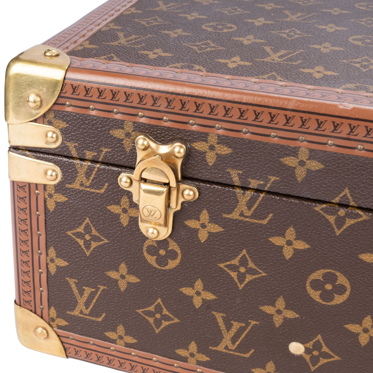 Louis Vuitton Canvas Monogram Bisten 65 Trunk Koffer