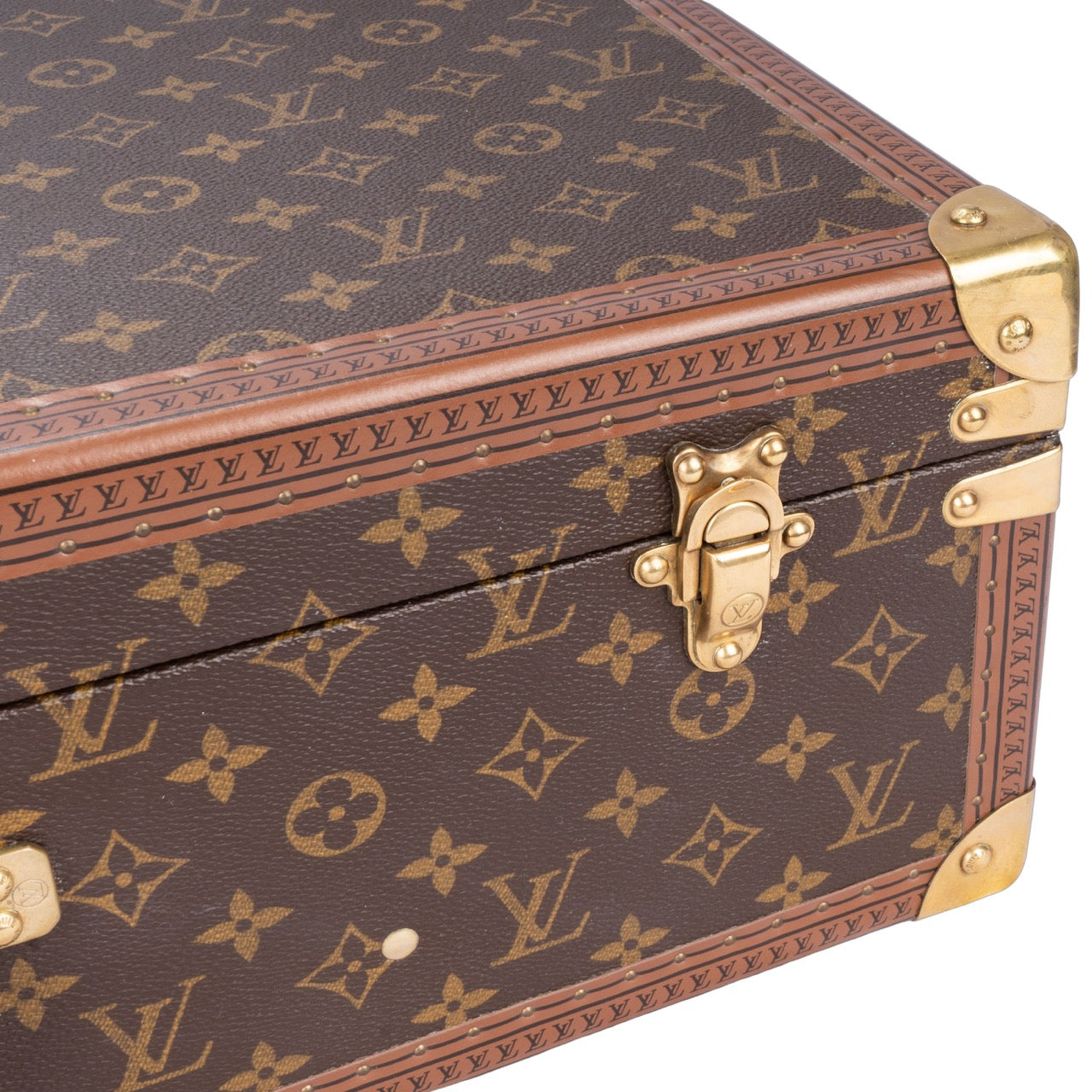 Louis Vuitton Canvas Monogram Bisten 65 Trunk Koffer