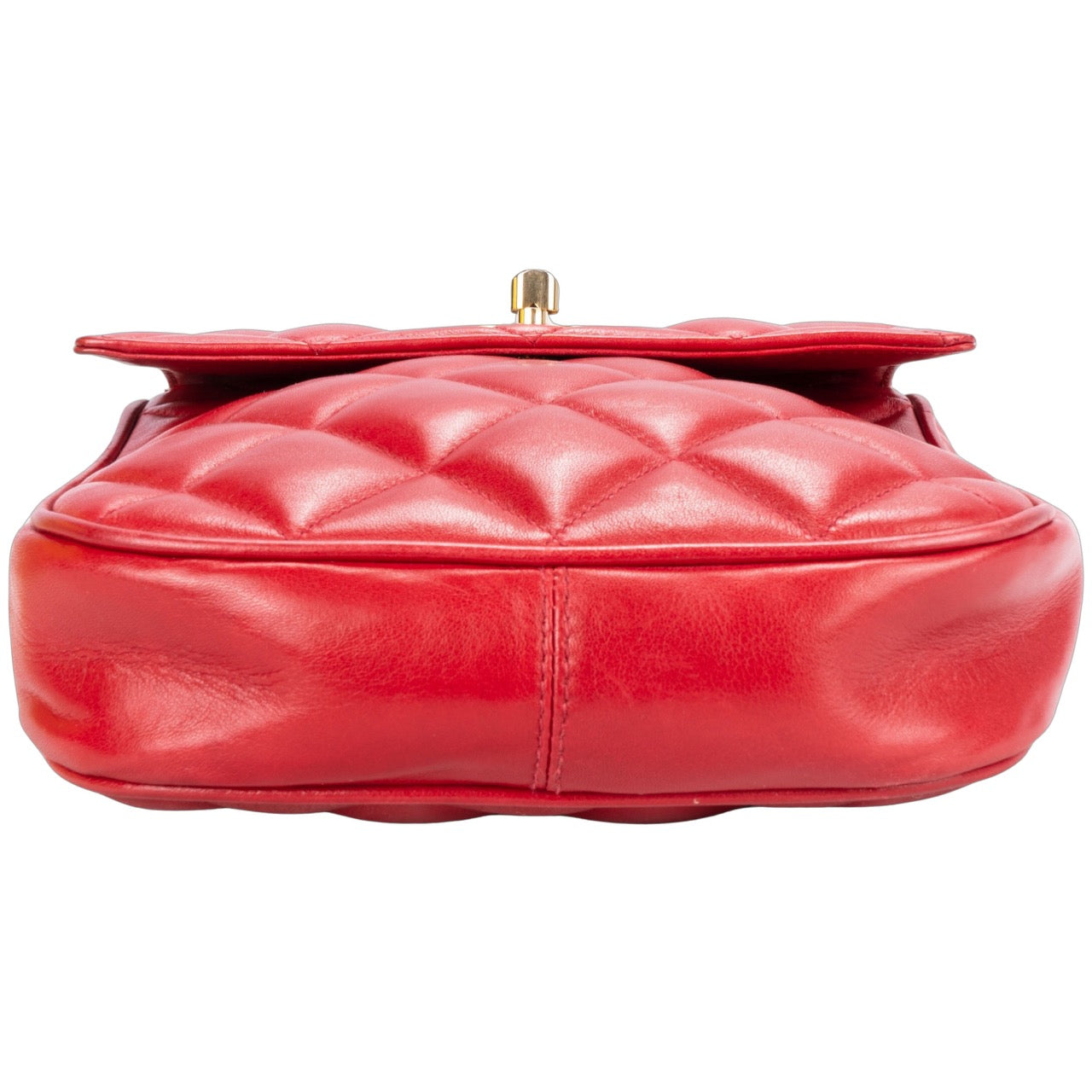 Chanel Quilted Lambskin 24K Mini Single Flap Bag
