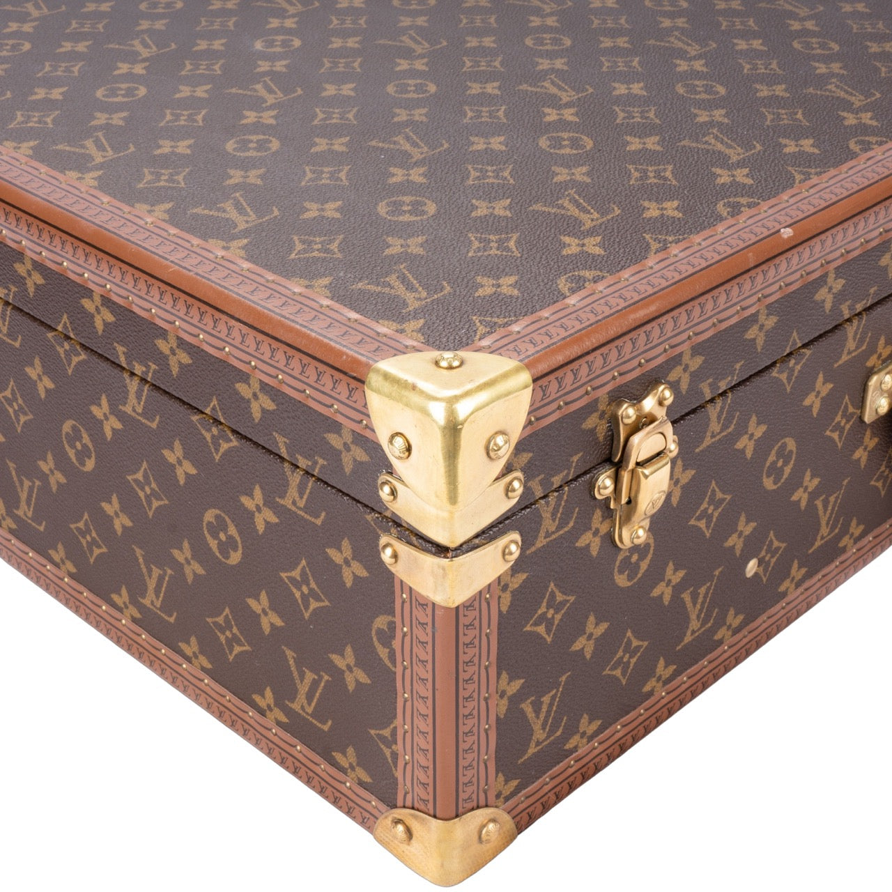 Louis Vuitton Canvas Monogram Bisten 65 Trunk Koffer